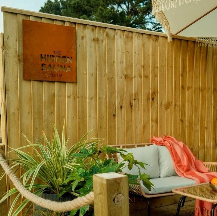 Custom Corten Sauna Signage