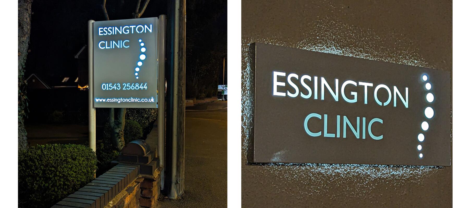 Illuminated Business signs from Rees Metal Designs