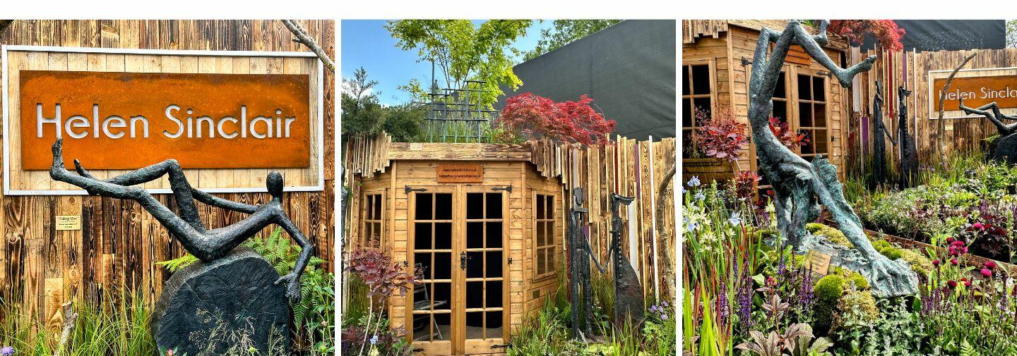 Helen Sinclair Chelsea flower show corten signs