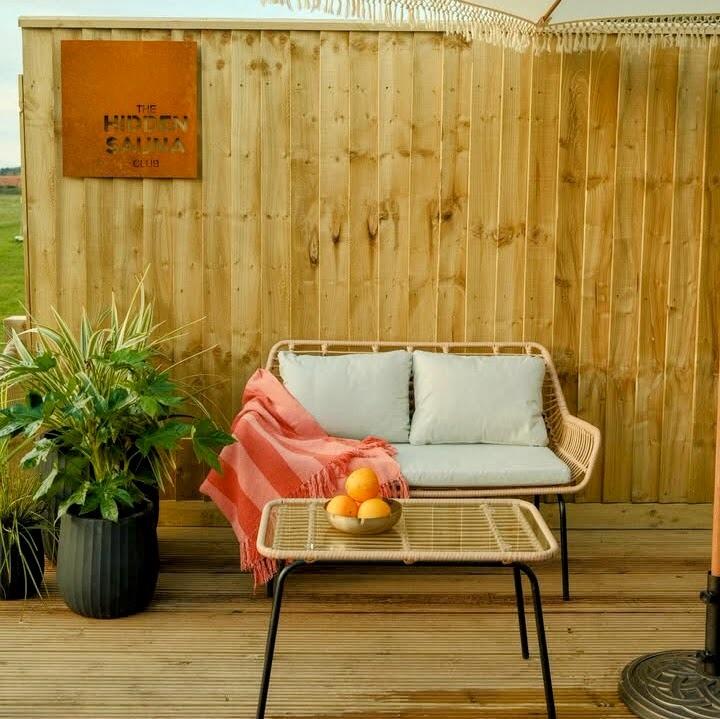 Custom Corten Sauna Signage