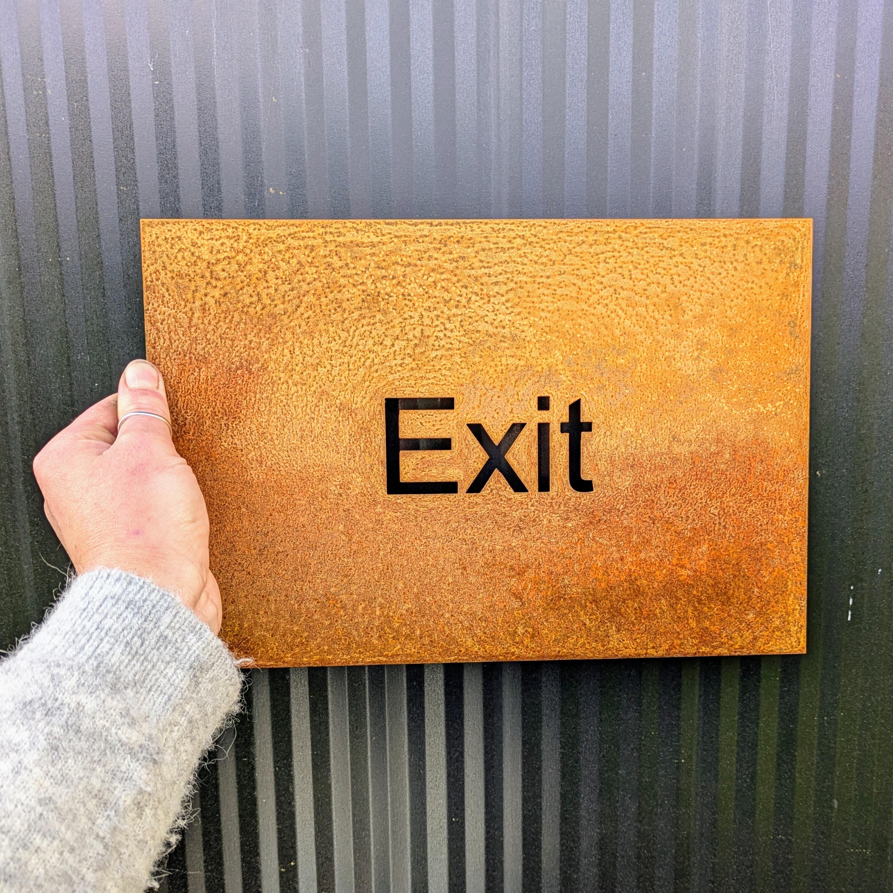 Exit sign