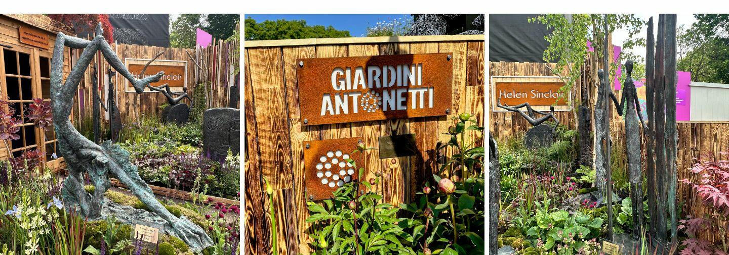 Chelsea Flower Show Corten steel signs