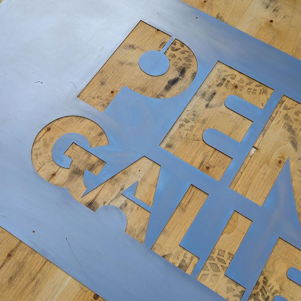 Another Rusty Metal Business Sign for a London Client - Outside Signage