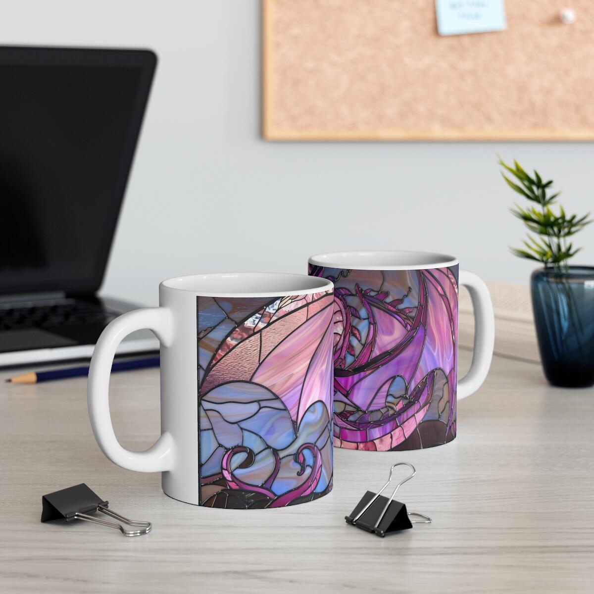Stained Glass Dragon Collection 11oz Mug (O)