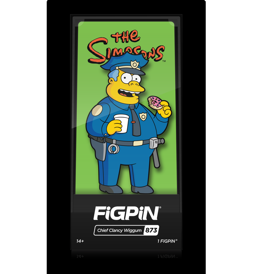 FiGPiN Chief Clancy Wiggum (0873) The Simpsons 3-Inch Enamel Pin