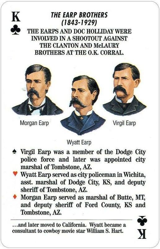 Lawmen Of The Old West Playing Card Game by U.S, Games Systems