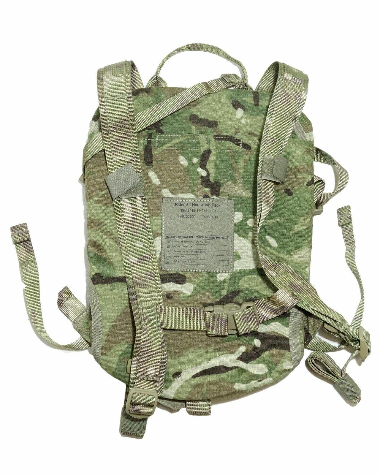 British Army Genuine 3L Virtis Rider Pack Hydration System