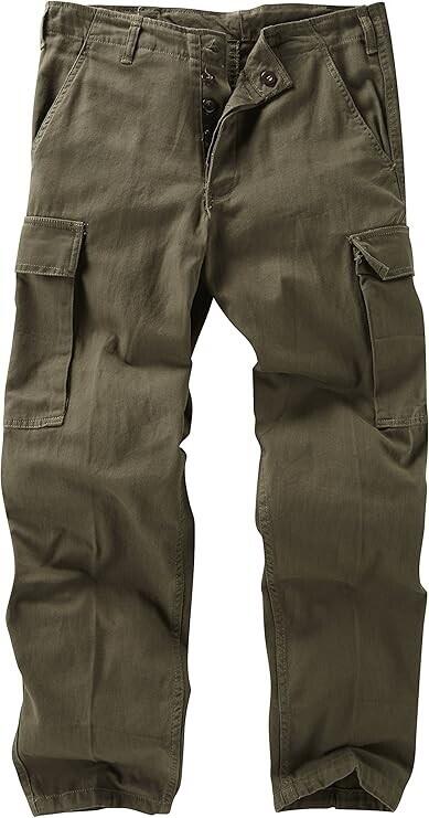German Military Moleskin Trousers Black | Olive Green
