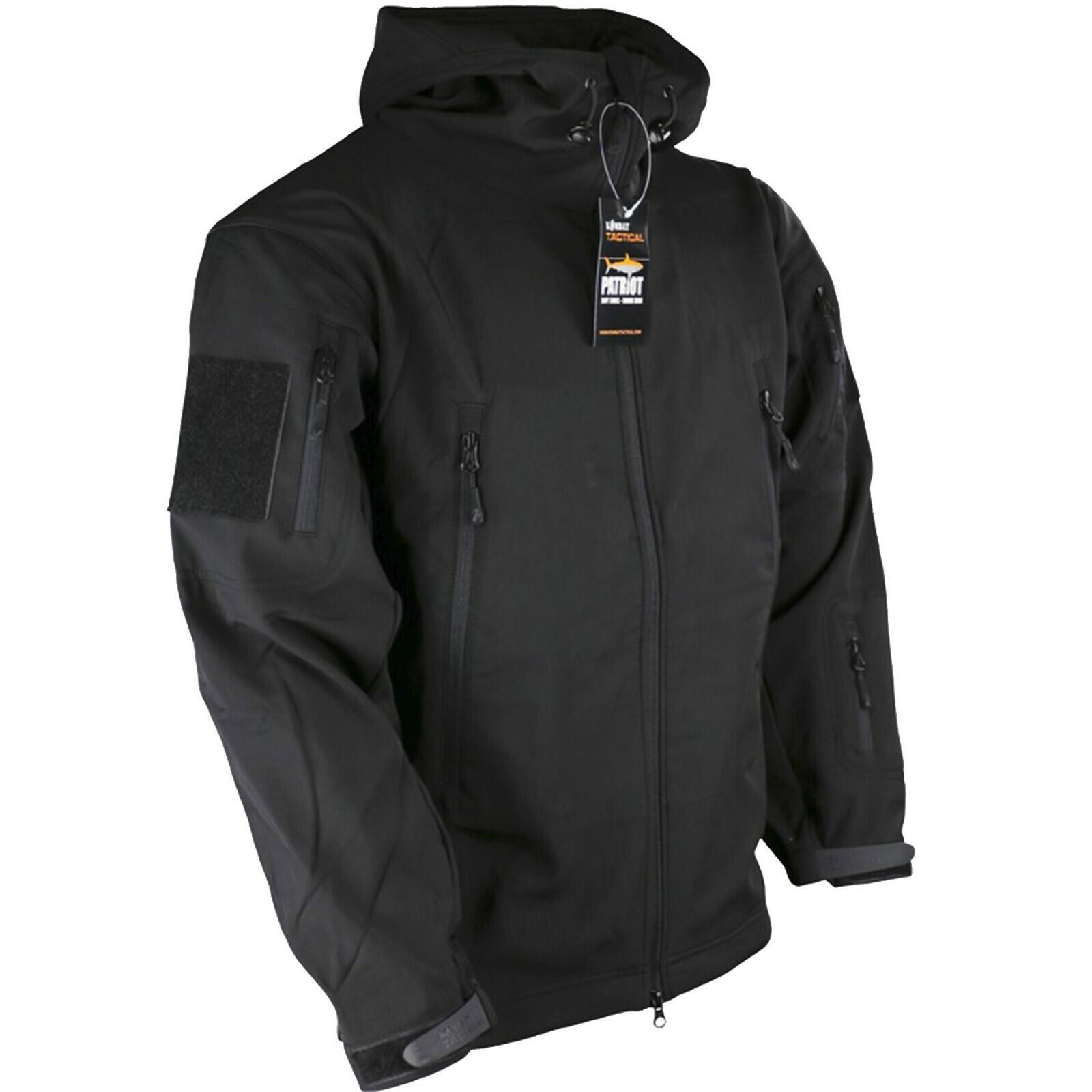 【25AW】FUSION FIT TACTICAL JACKET BLACK48 Kombat UK Patriot Tactical Soft Shell Jacket - Black