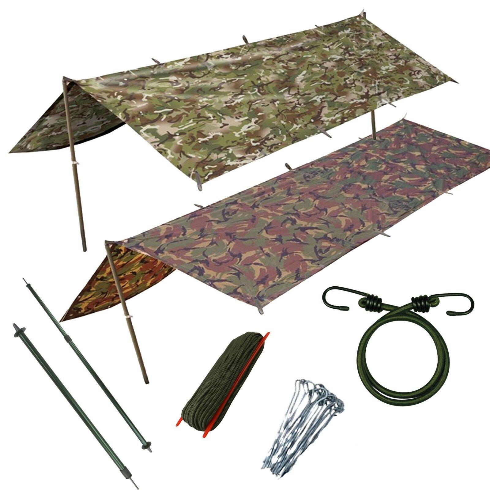Basha Bundle - Poles, Para Cord, Tent Pegs and Bungee Cords
