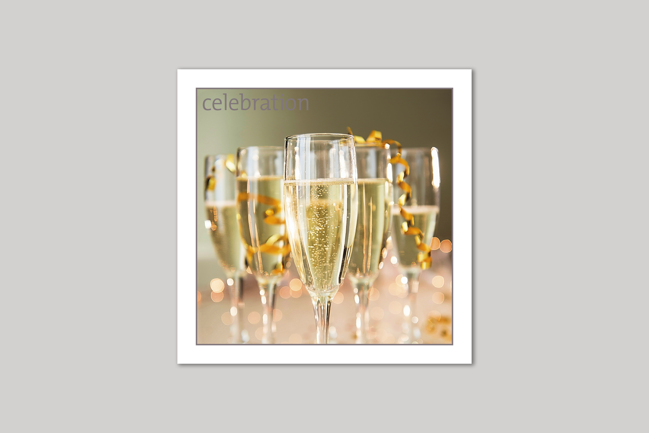 Champagne from Exposure Silver Edition range of greeting cards by Icon.
