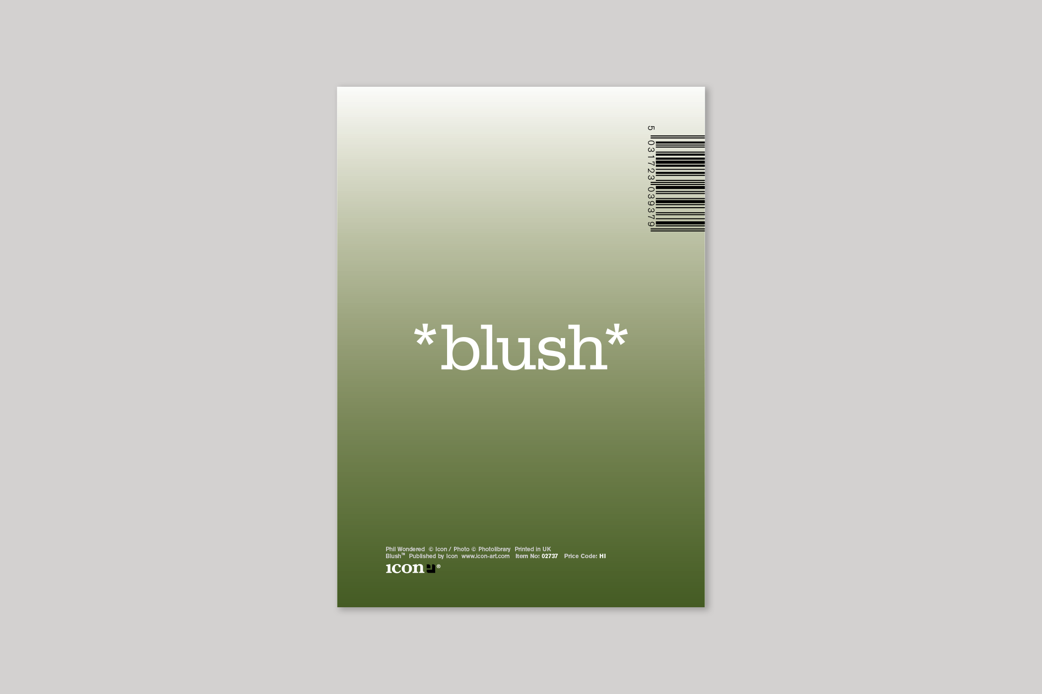 Phil Wondered from Blush humour range of greeting cards by Icon, with envelope.