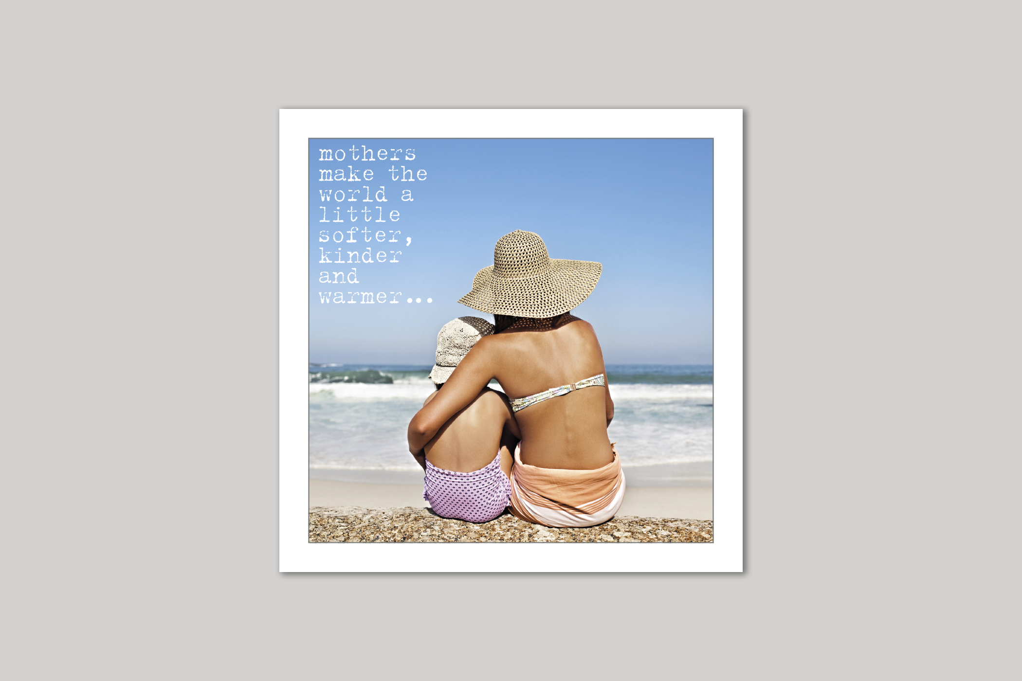 Softer. Kinder. Warmer mum card from Life Is Sweet range of greeting cards by Icon.