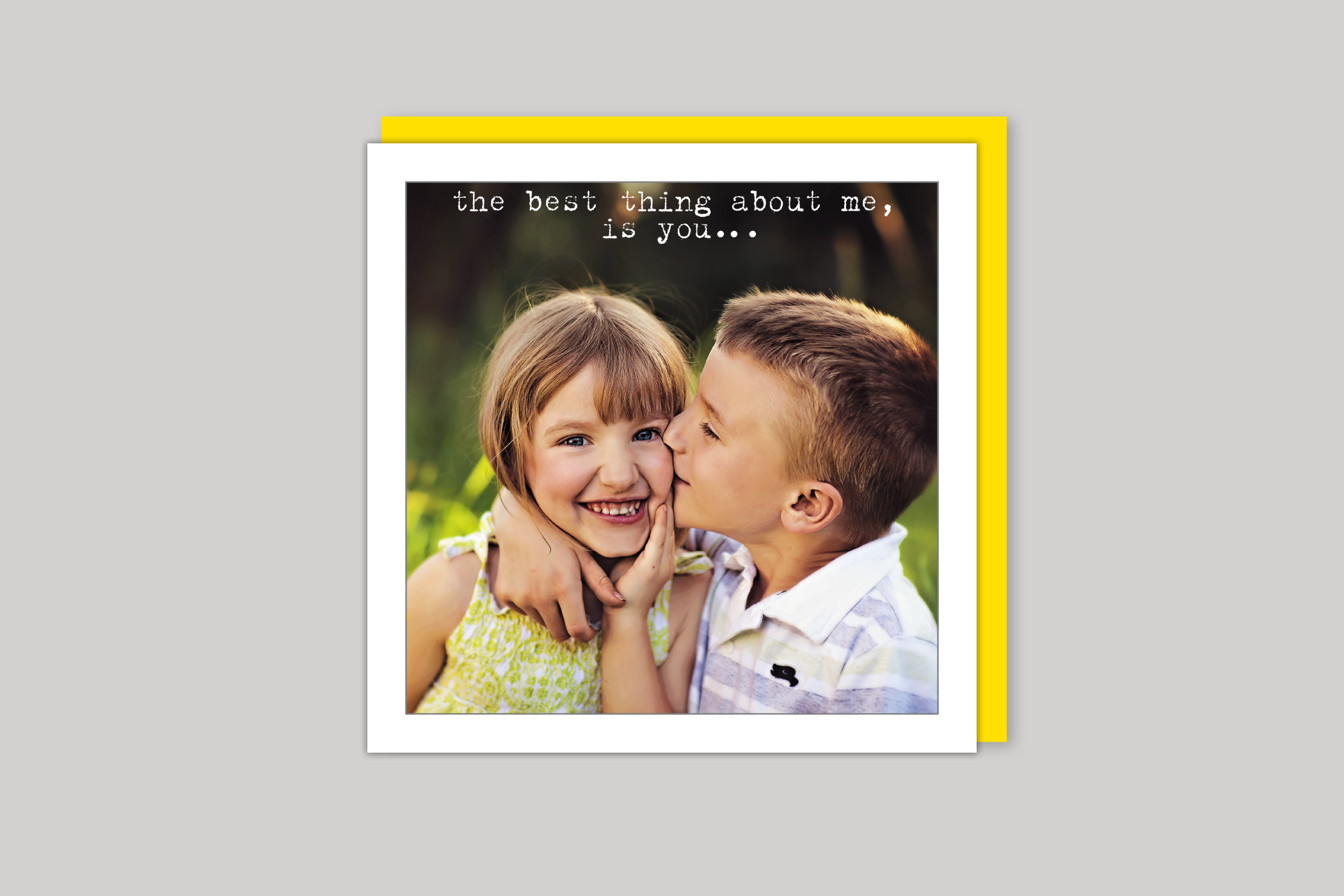 The Best Thing from Life Is Sweet range of greeting cards by Icon, back page.