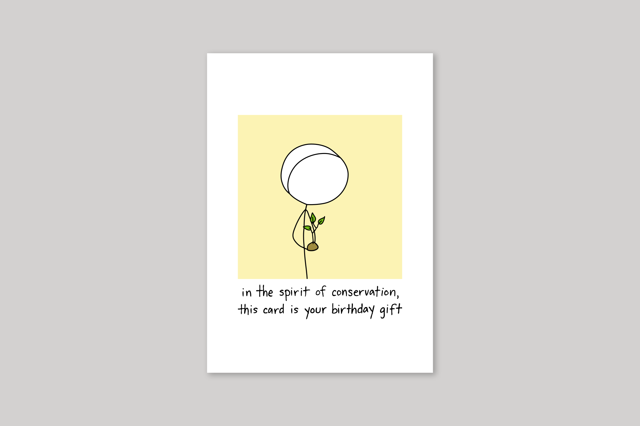 Spirit of Conservation humorous illustration from Mean Cards range of greeting cards by Icon.