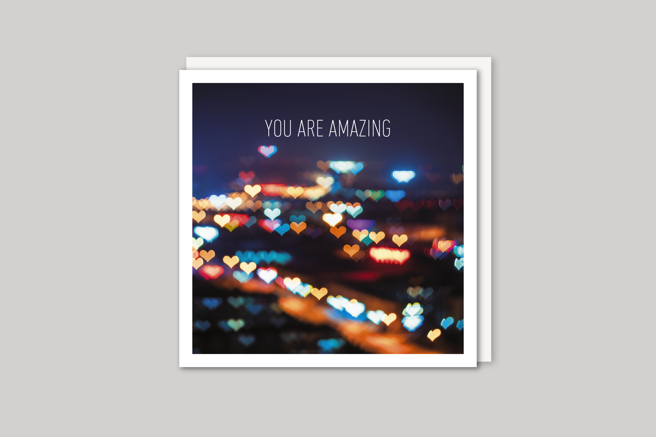 You Are Amazing from Beautiful Days range of contemporary photographic cards by Icon, back page.