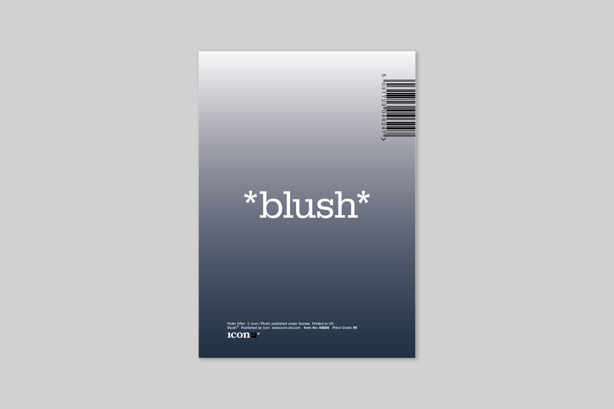 Hotel Offer from Blush humour range of greeting cards by Icon, with envelope.