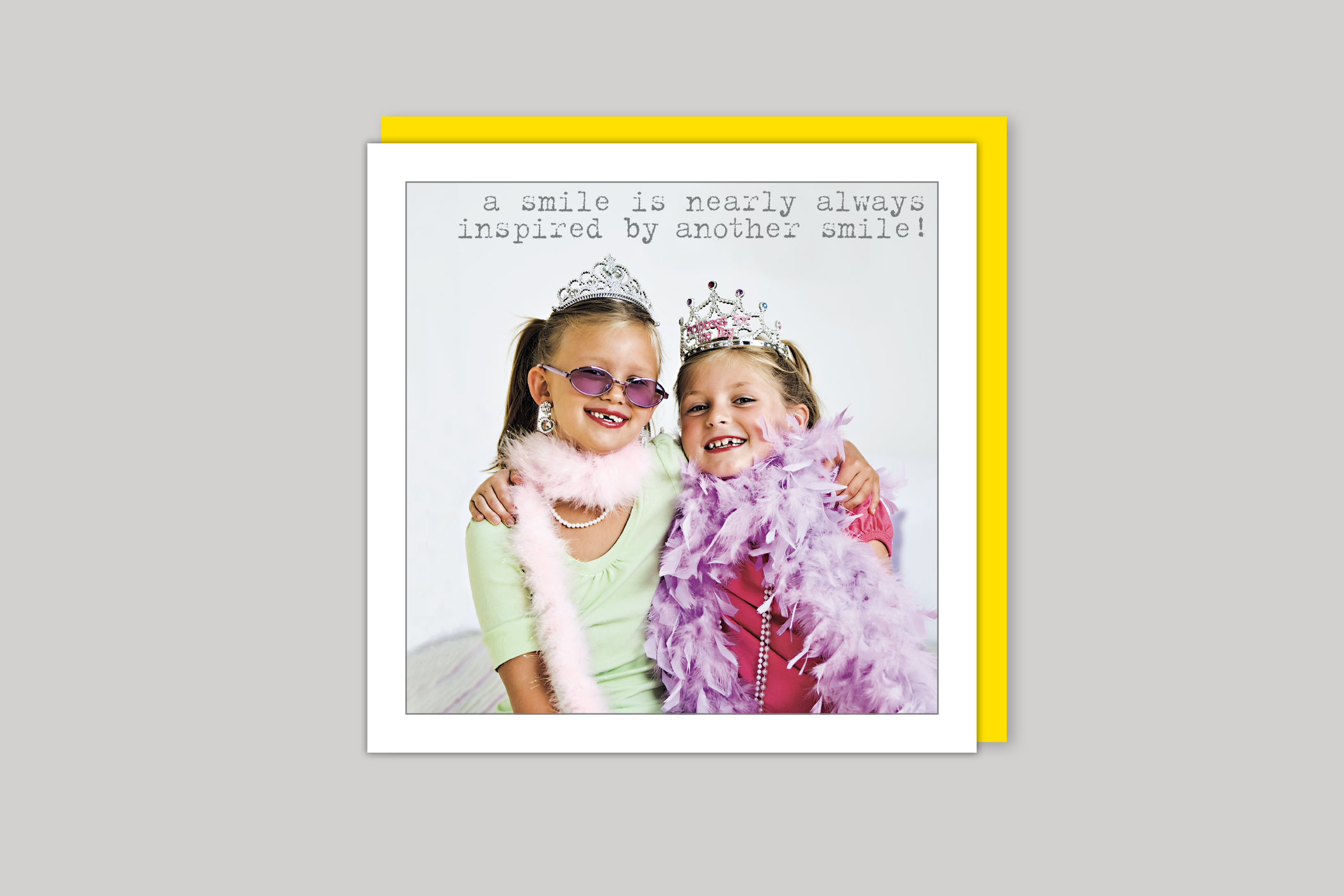 Another Smile from Life Is Sweet range of greeting cards by Icon, back page.