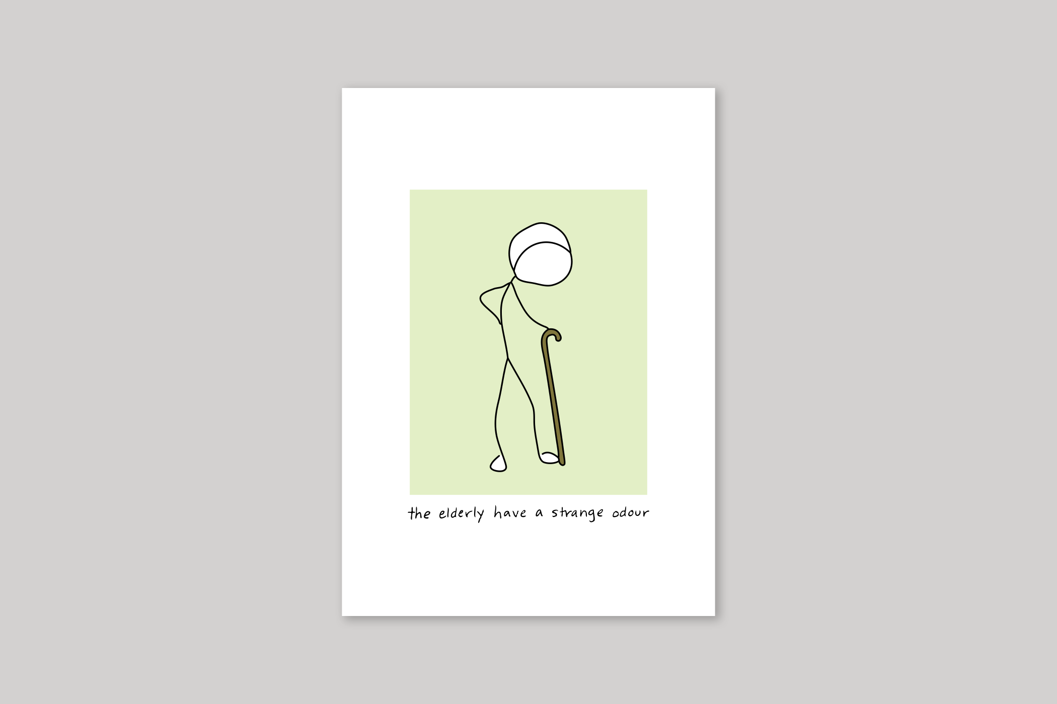 Strange Odour humorous illustration from Mean Cards range of greeting cards by Icon.