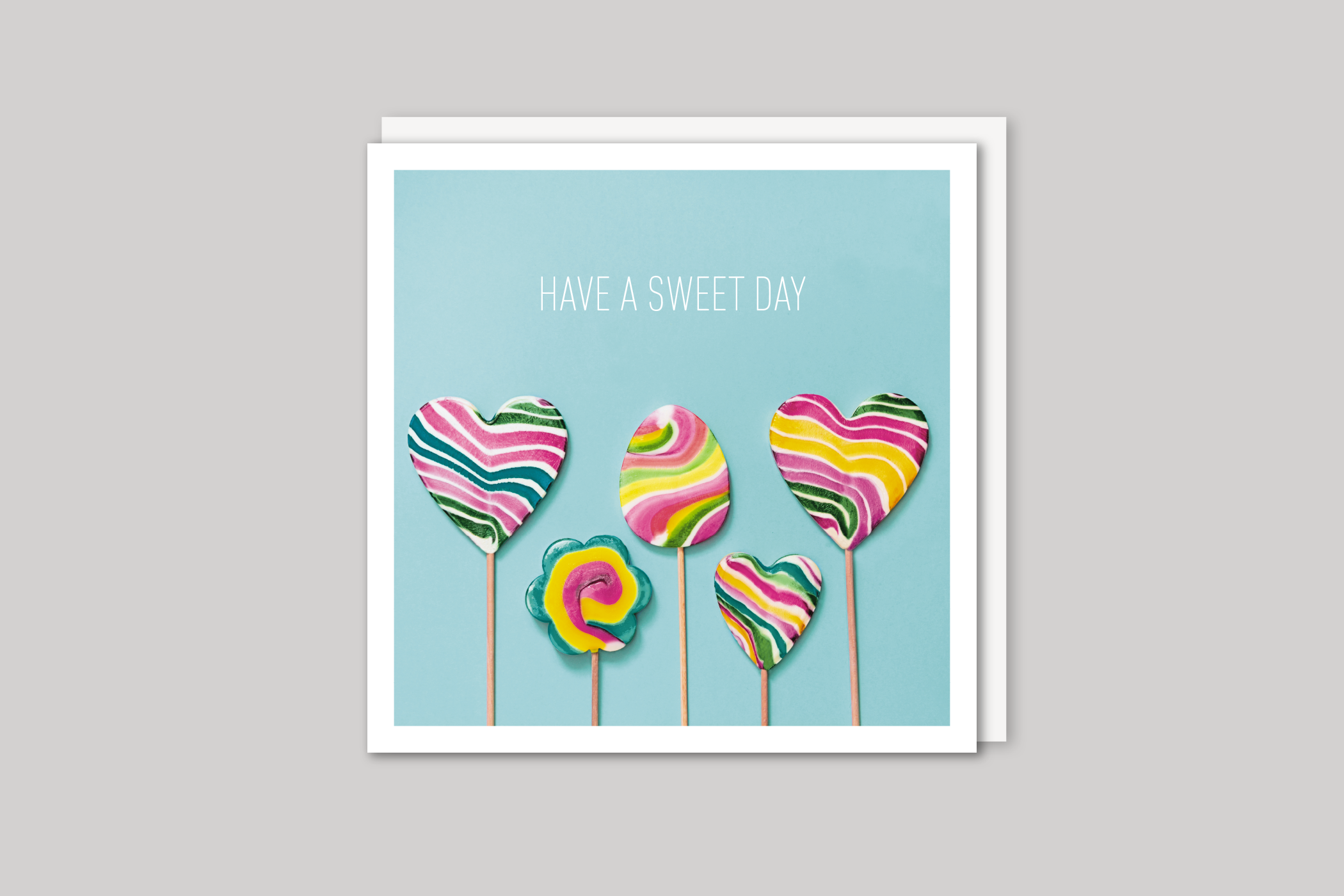 Have A Sweet Day from Beautiful Days range of contemporary photographic cards by Icon, back page.