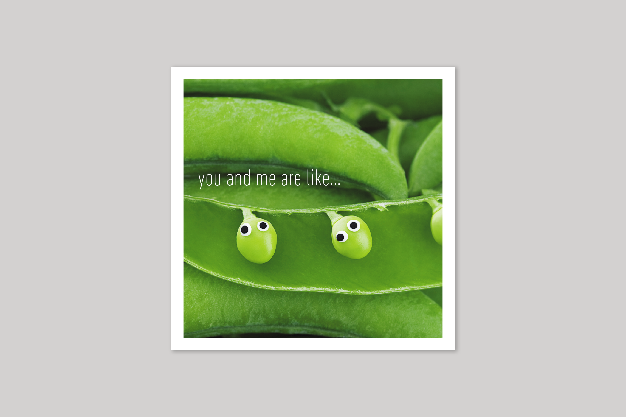 You & Me Are Like from Beautiful Days range of contemporary photographic cards by Icon.