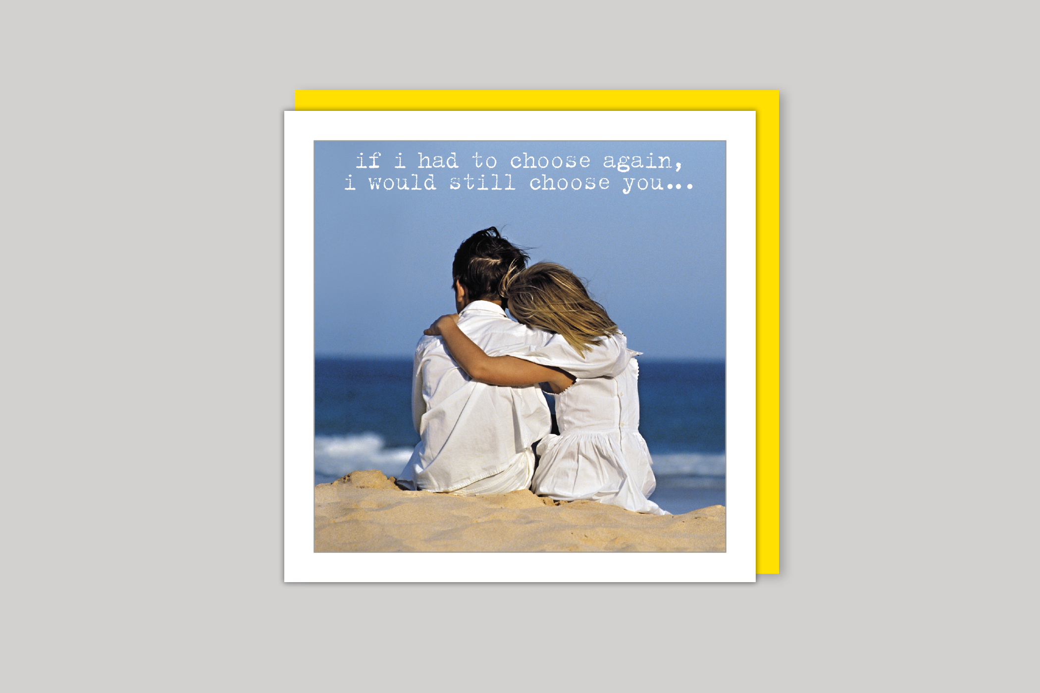 Still Choose You from Life Is Sweet range of greeting cards by Icon, back page.