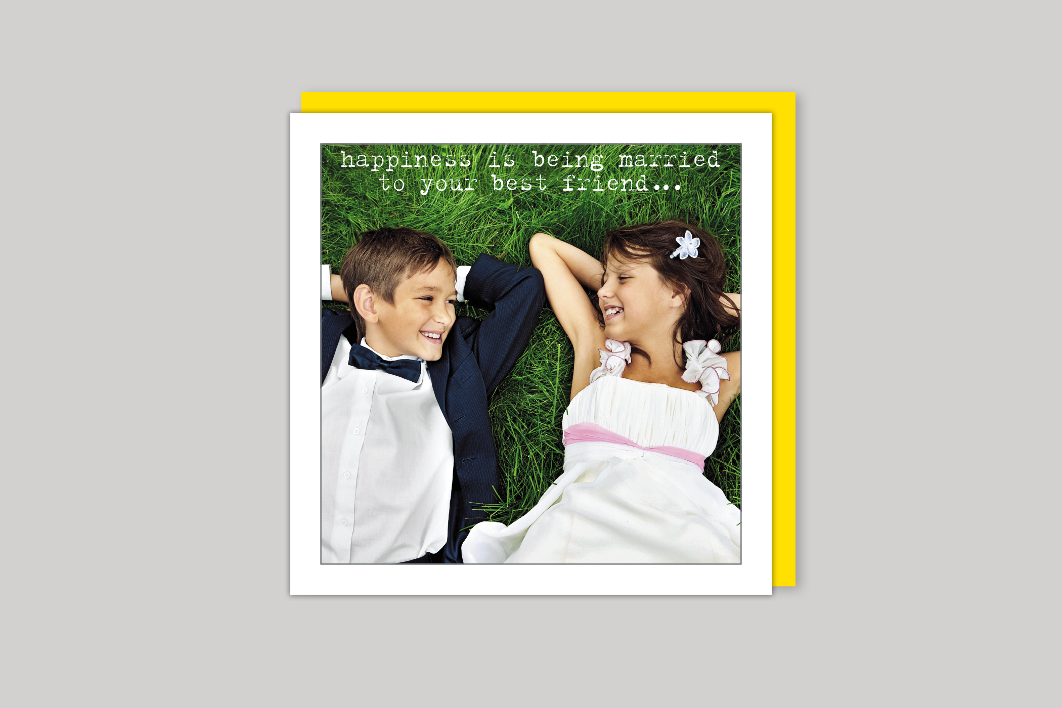 Happiness from Life Is Sweet range of greeting cards by Icon, back page.