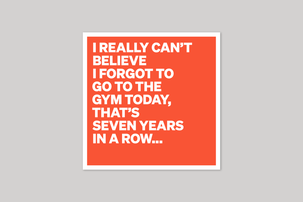 Seven Years Greeting Card | Icon