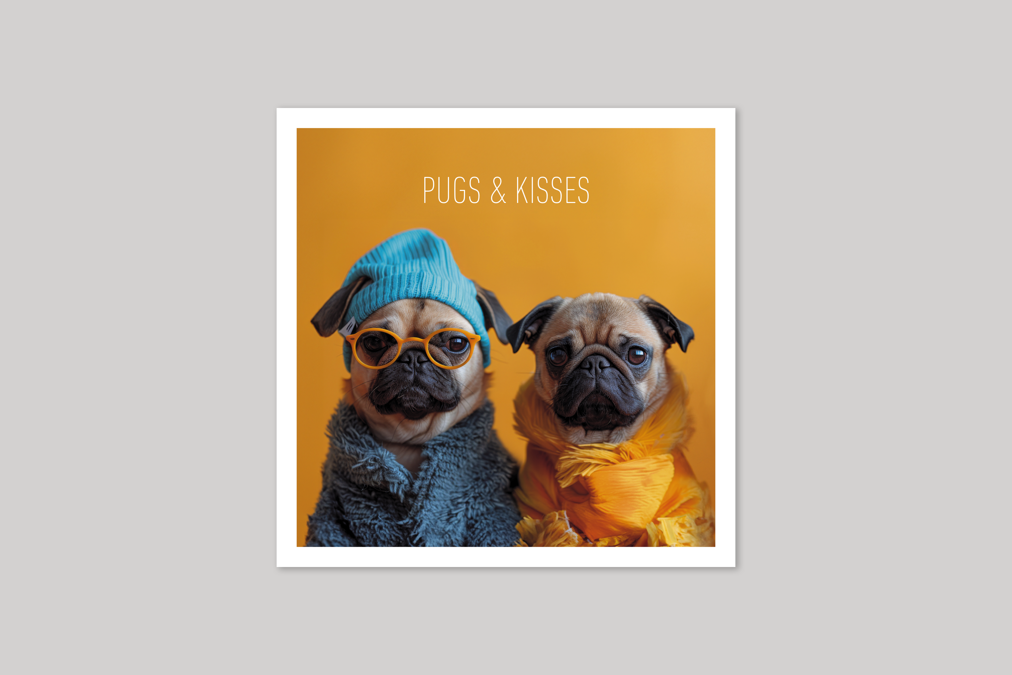 Pugs & Kisses is from Coola Coola an uber-cool range of animal cards published by Icon.
