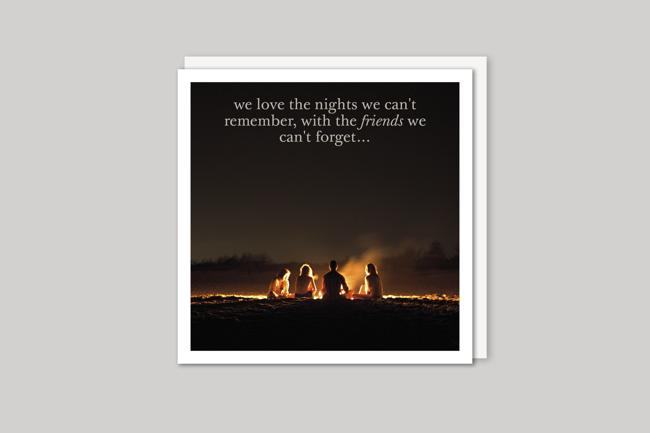 Friends We Can't Forget from Every Picture range of greeting cards  by Icon, back page.