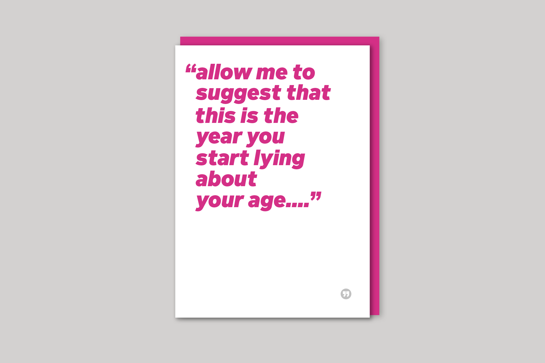 Start Lying funny quotation from Quotecards range of cards by Icon, back page.