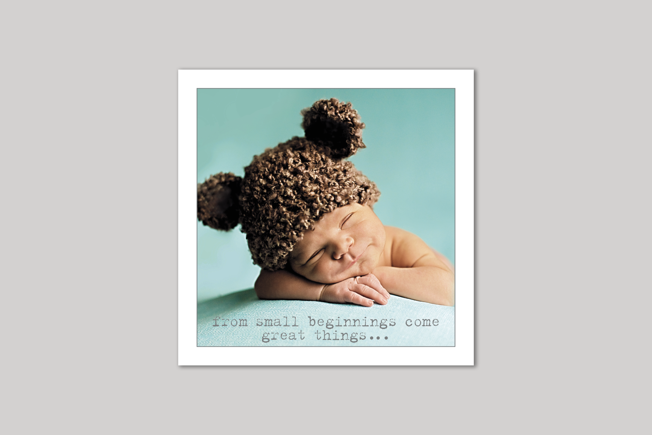 Small Beginnings new baby boy card from Life Is Sweet range of greeting cards by Icon.
