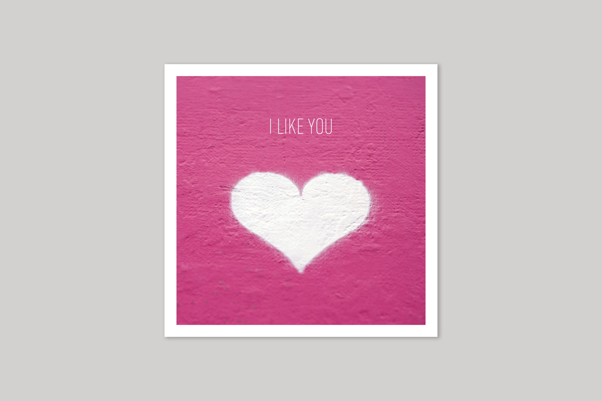 I Like You from Beautiful Days range of contemporary photographic cards by Icon.