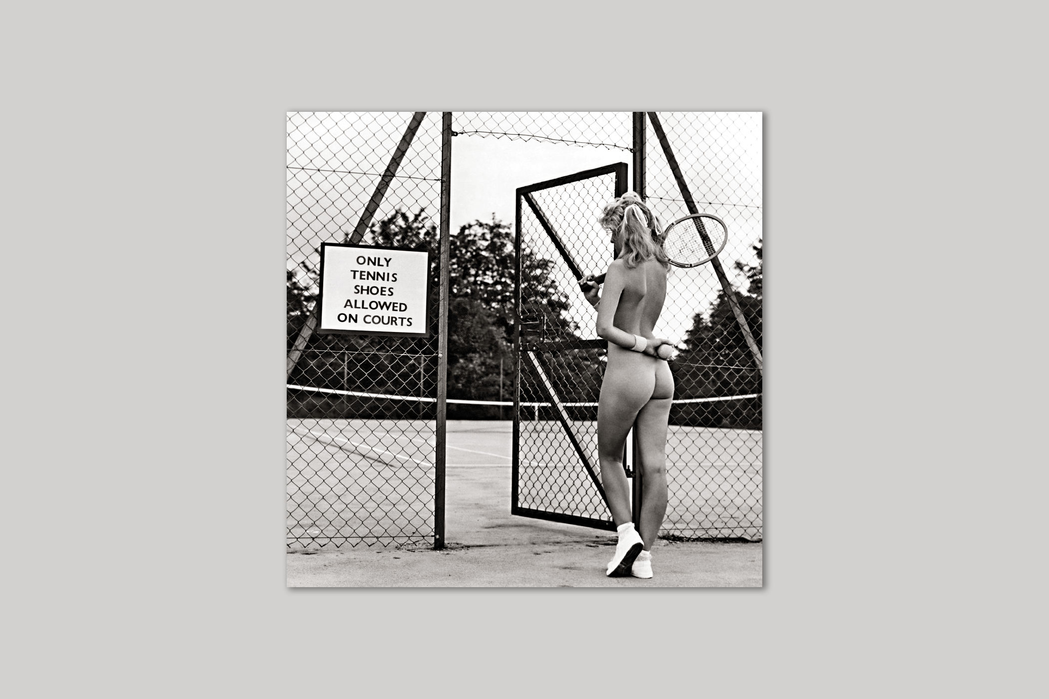 Tennis Anyone? retro photograph from Exposure range of photographic cards by Icon.