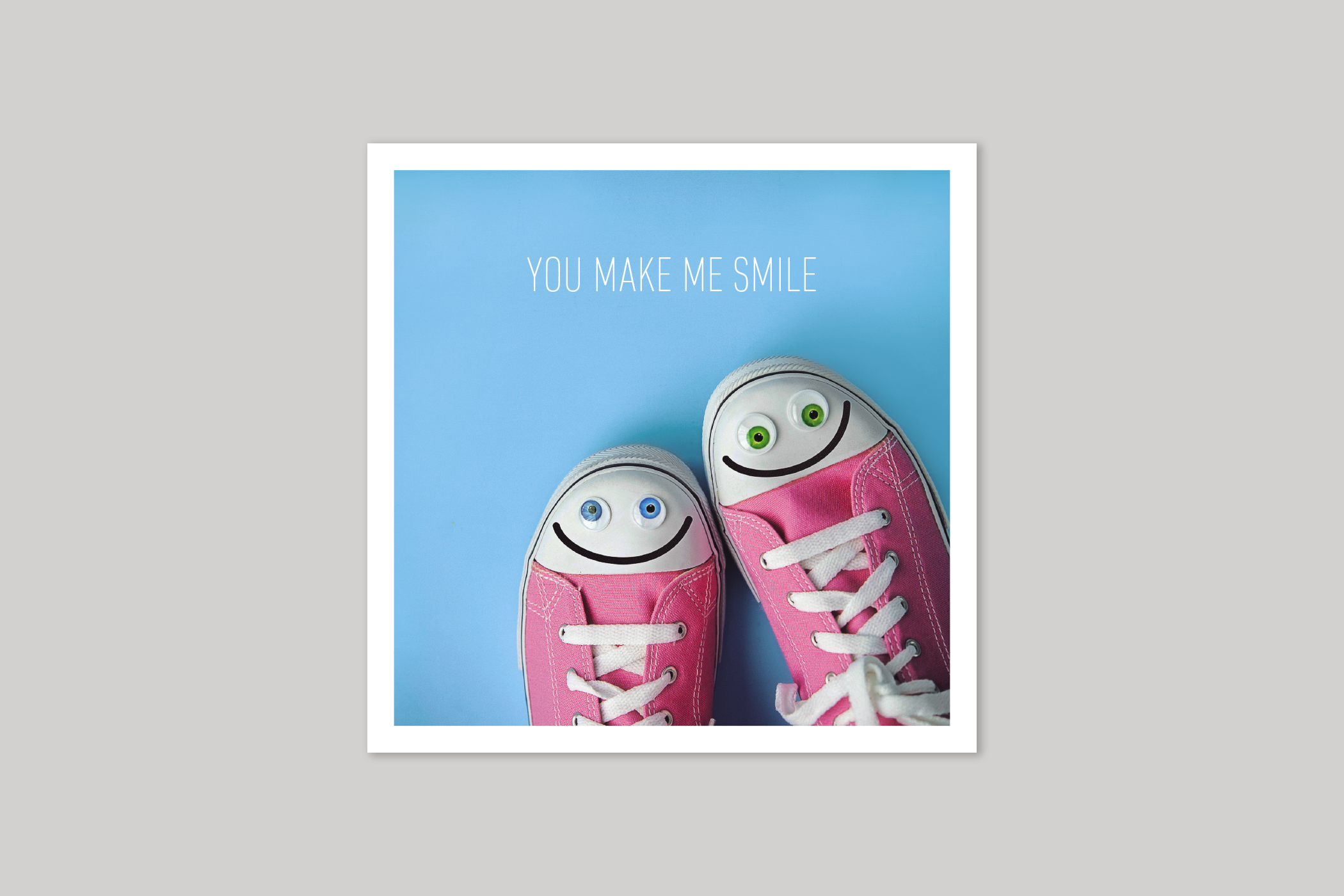 You Make Me Smile from Beautiful Days range of contemporary photographic cards by Icon.