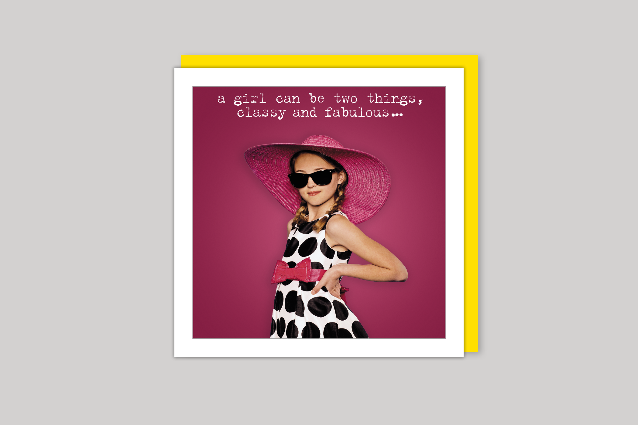Classy & Fabulous from Life Is Sweet range of greeting cards by Icon, back page.