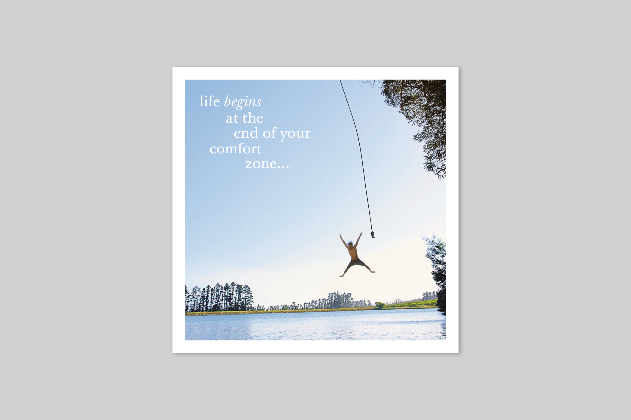 Life begins from Every Picture range of greeting cards  by Icon.