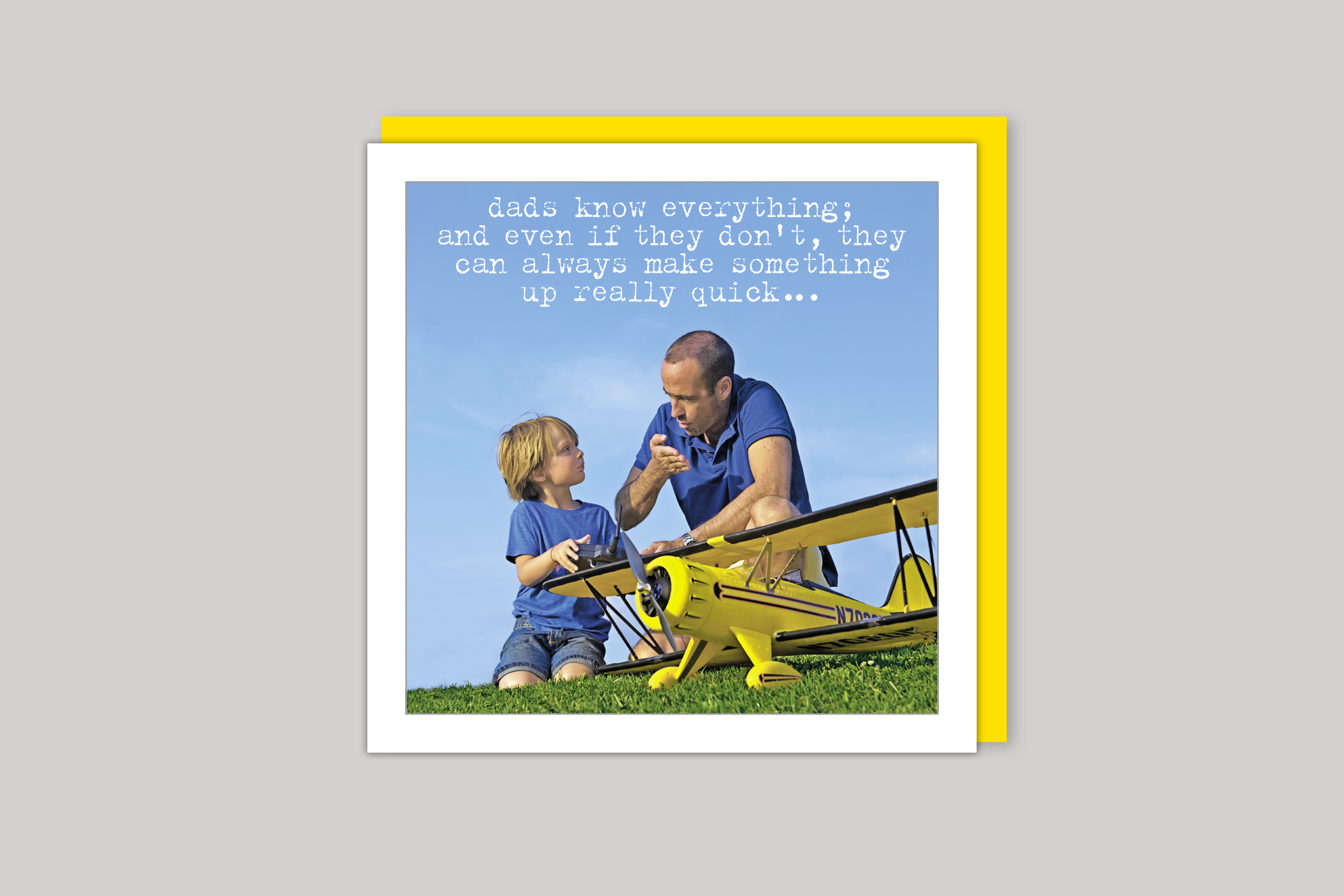 Knows Everything dad card from Life Is Sweet range of greeting cards by Icon, back page.