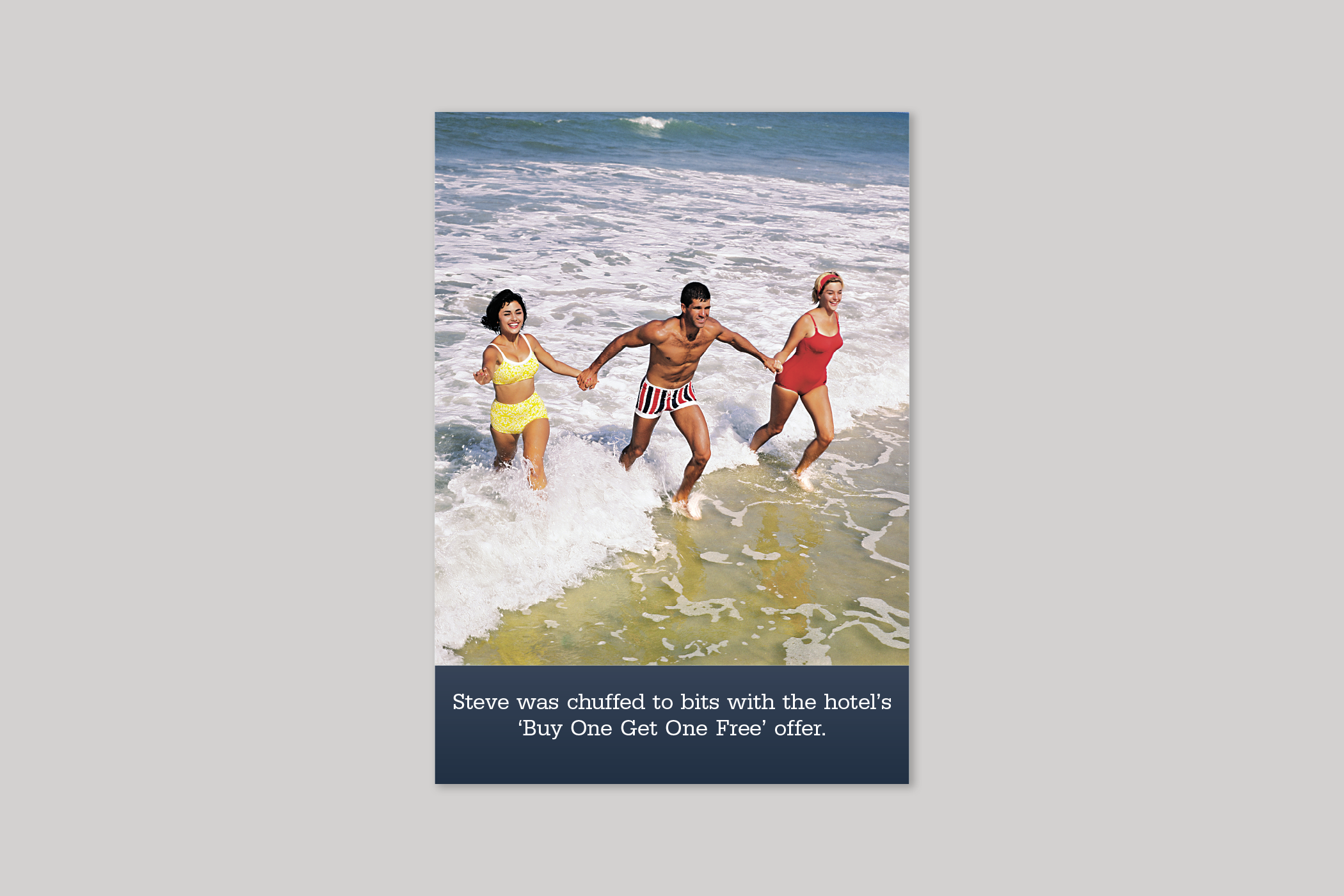Hotel Offer from Blush humour range of greeting cards by Icon.