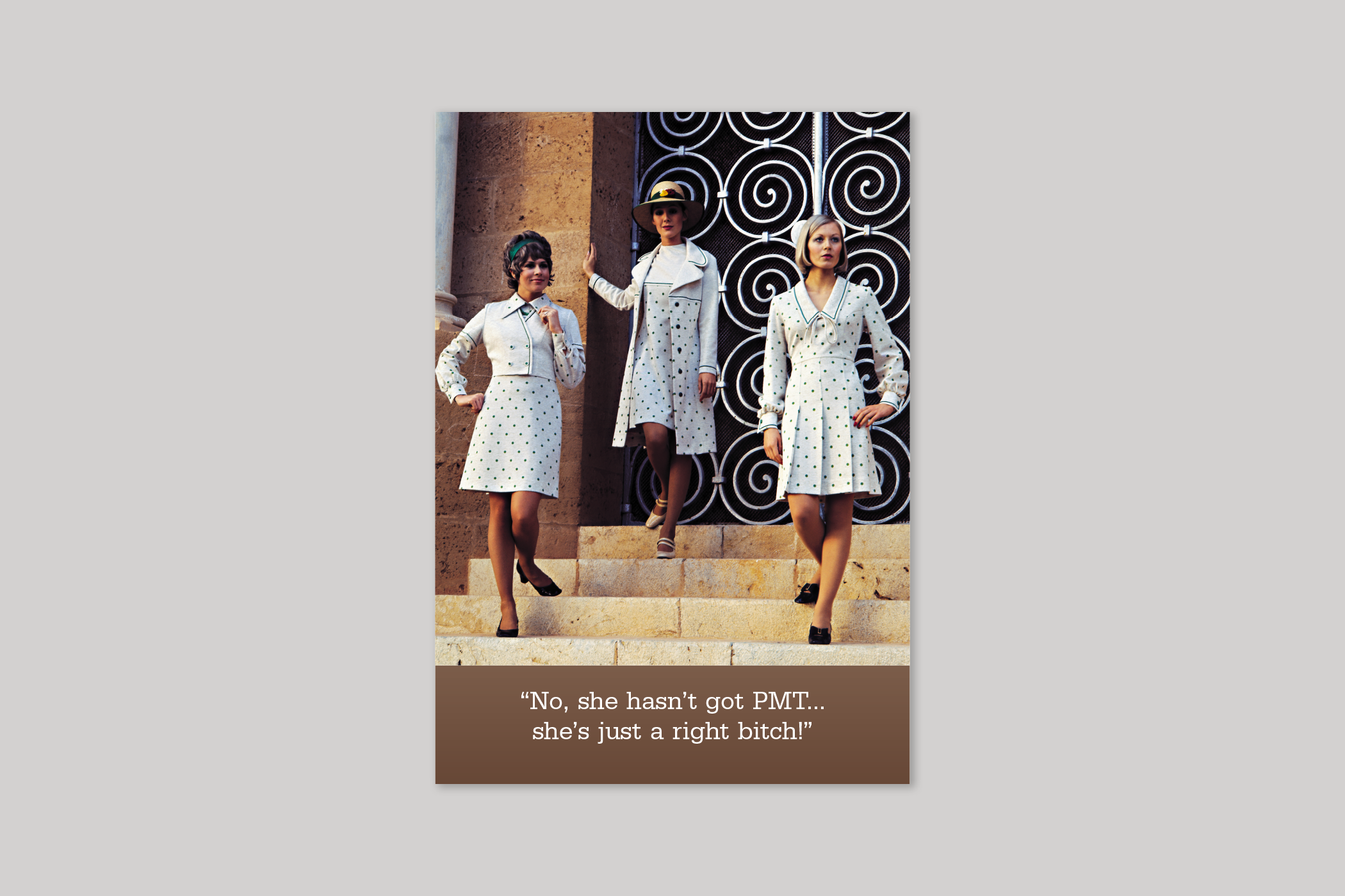 PMT from Blush humour range of greeting cards by Icon.