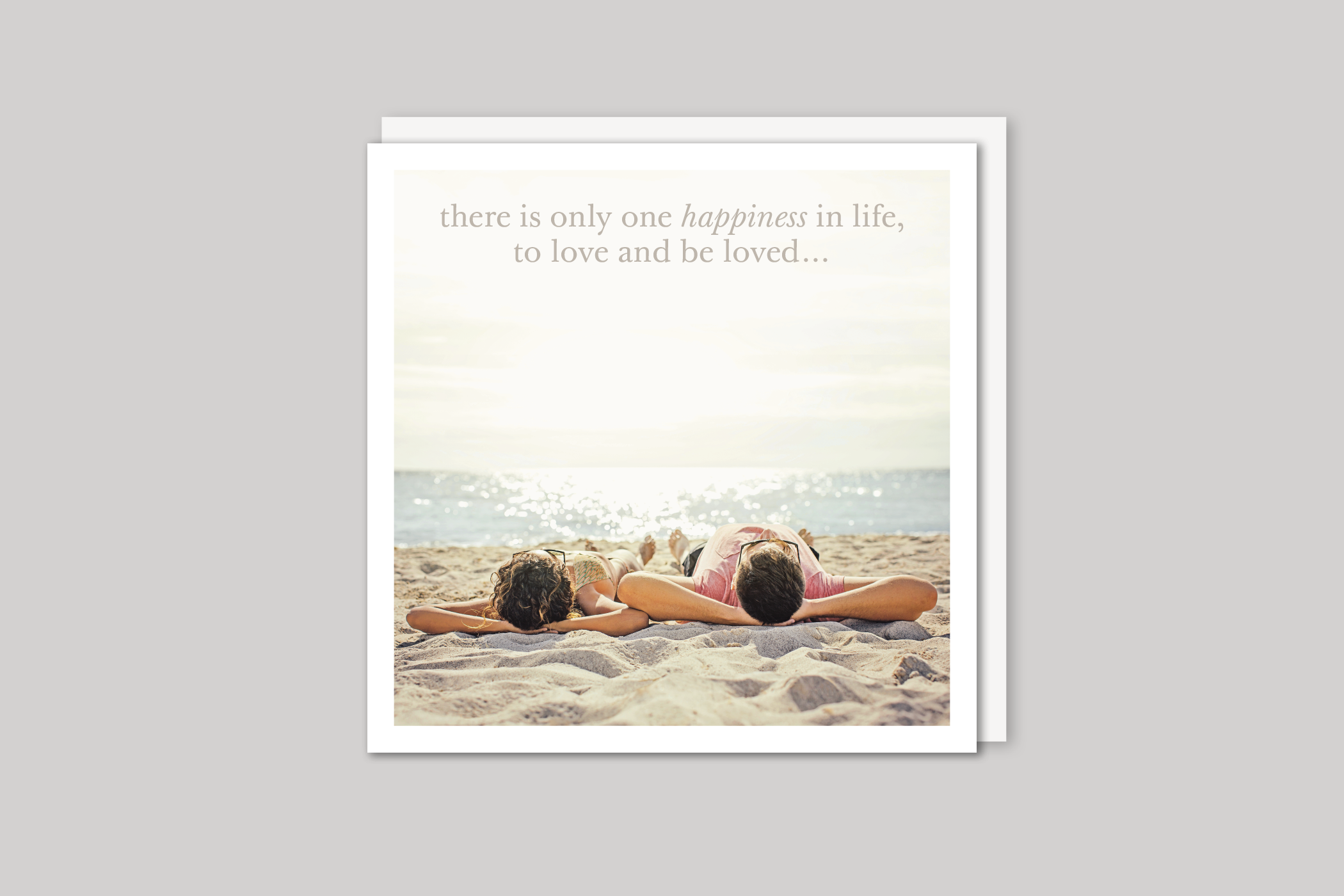 One Happiness from Every Picture range of greeting cards  by Icon, back page.