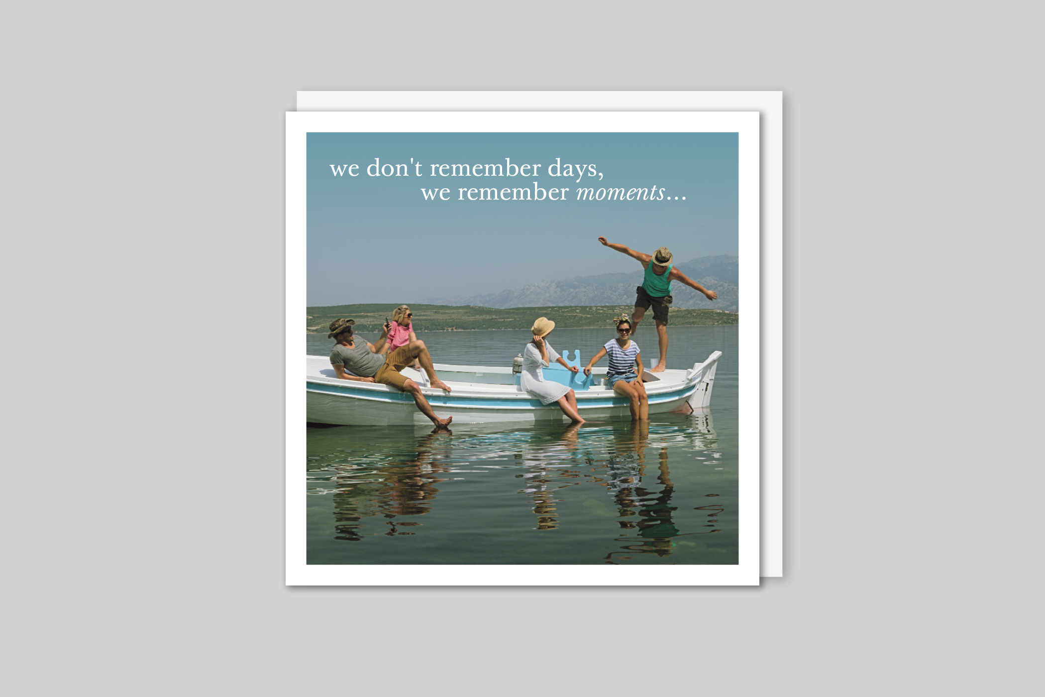 We Remember from Every Picture range of greeting cards  by Icon, back page.
