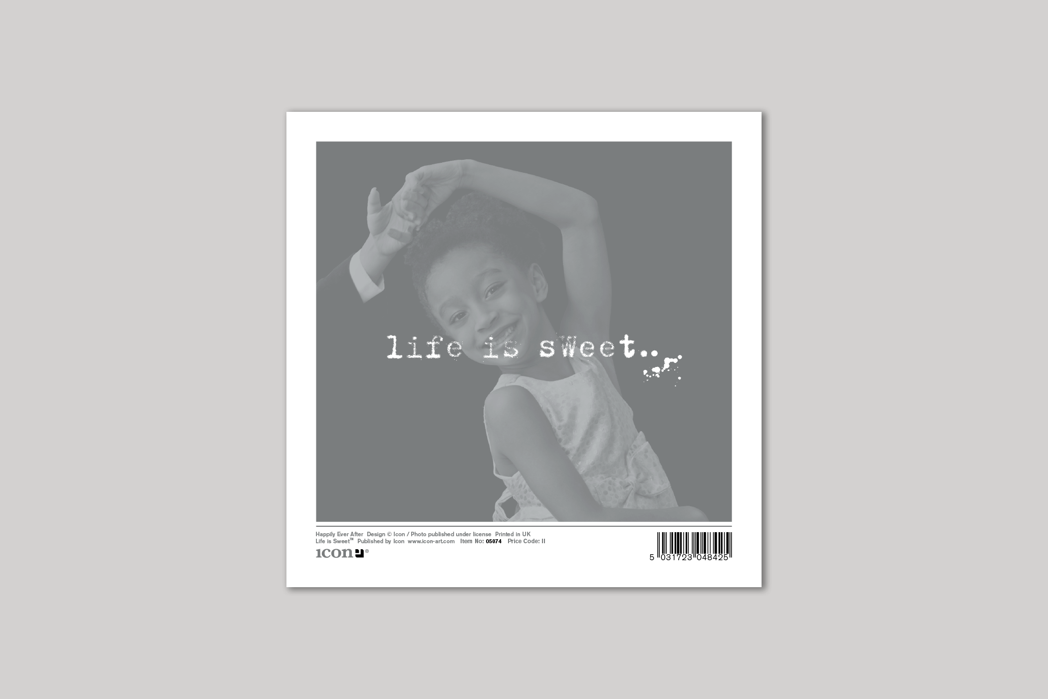 Happily Ever After wedding card from Life Is Sweet range of greeting cards by Icon, with envelope.