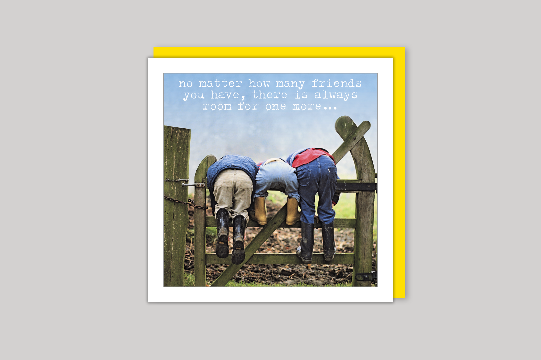 Room for One More from Life Is Sweet range of greeting cards by Icon, back page.