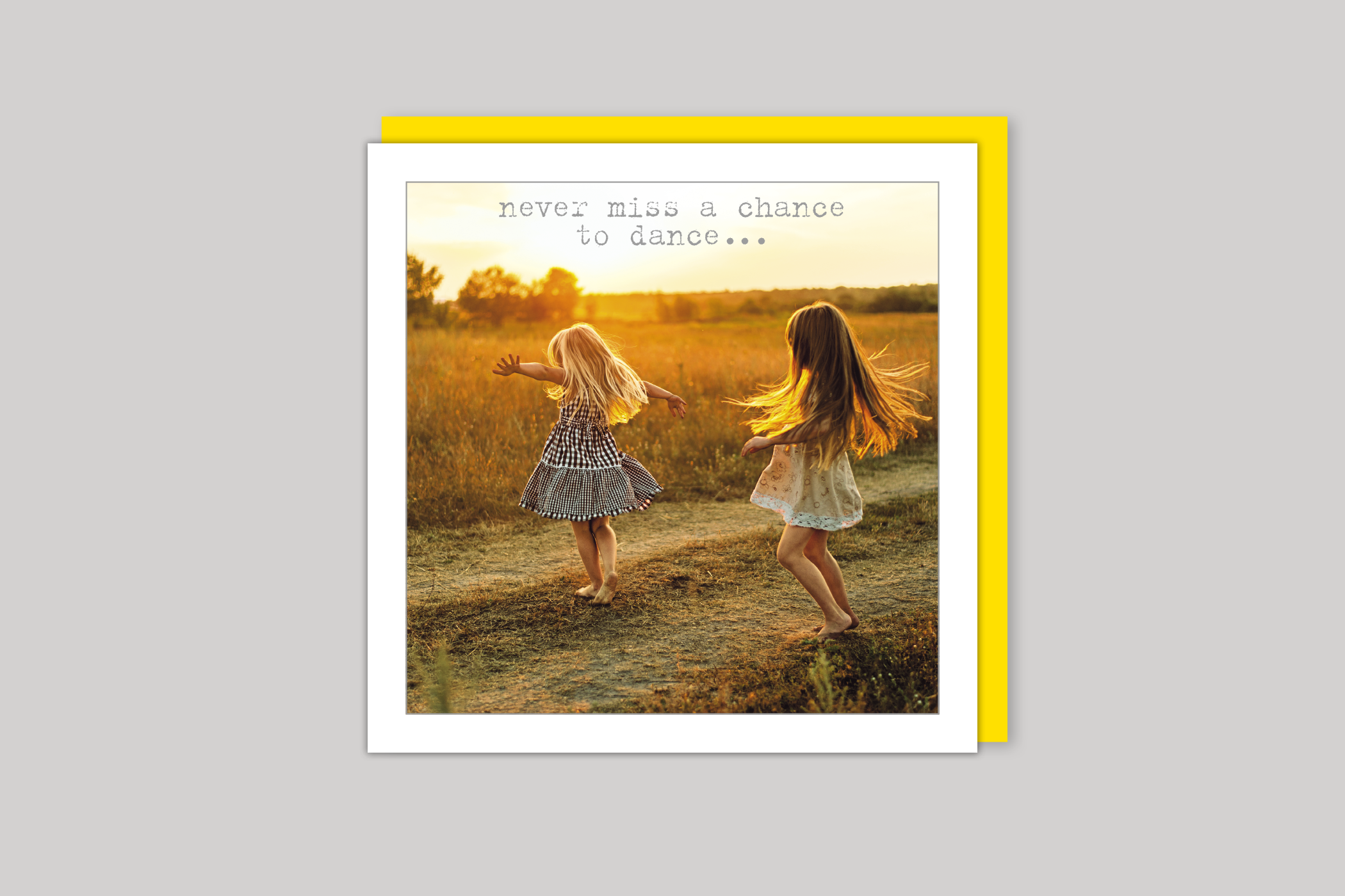 A Chance to Dance from Life Is Sweet range of greeting cards by Icon, back page.