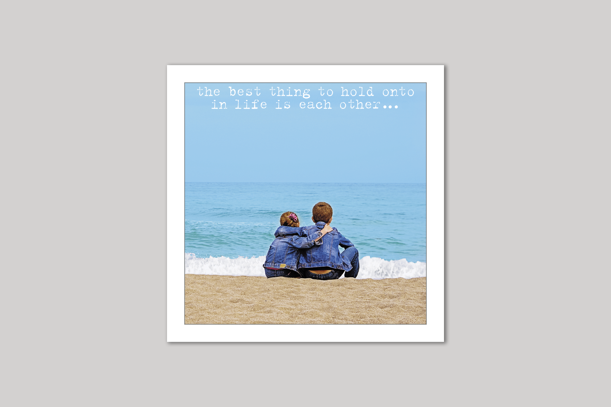Hold Onto Each Other from Life Is Sweet range of greeting cards by Icon.