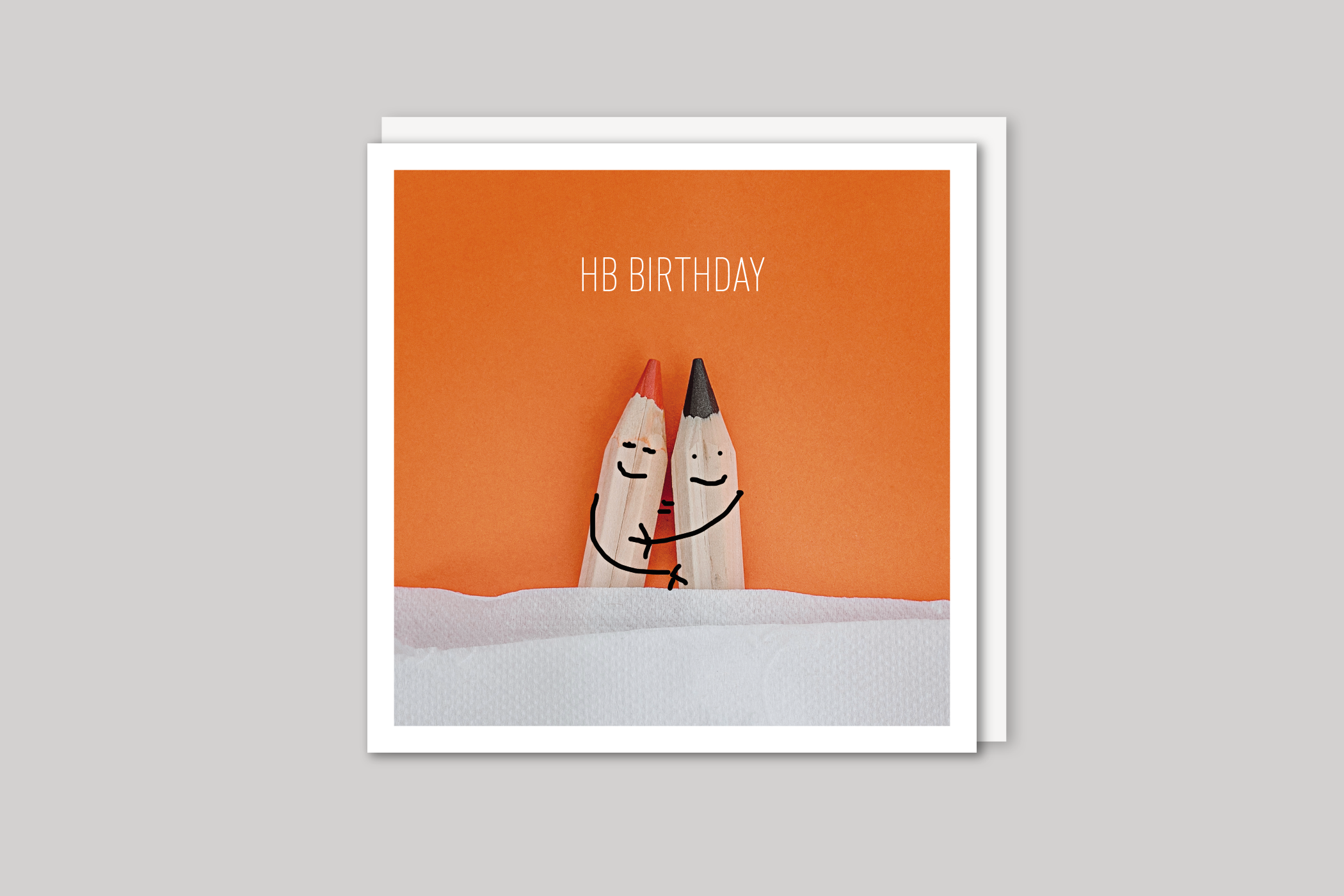 HB Birthday from Beautiful Days range of contemporary photographic cards by Icon, back page.