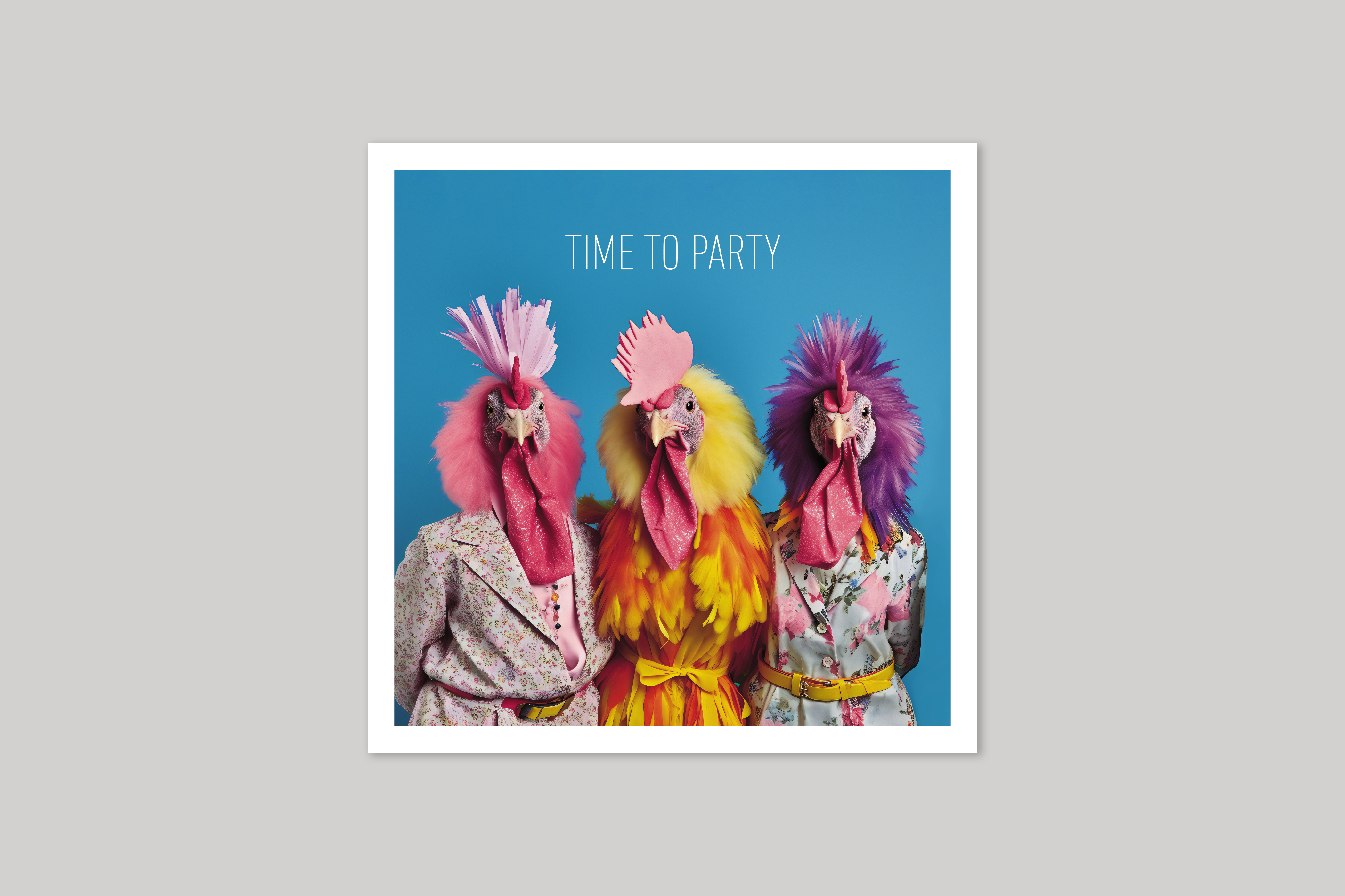 The Hens is from Coola Coola an uber-cool range of animal cards published by Icon.