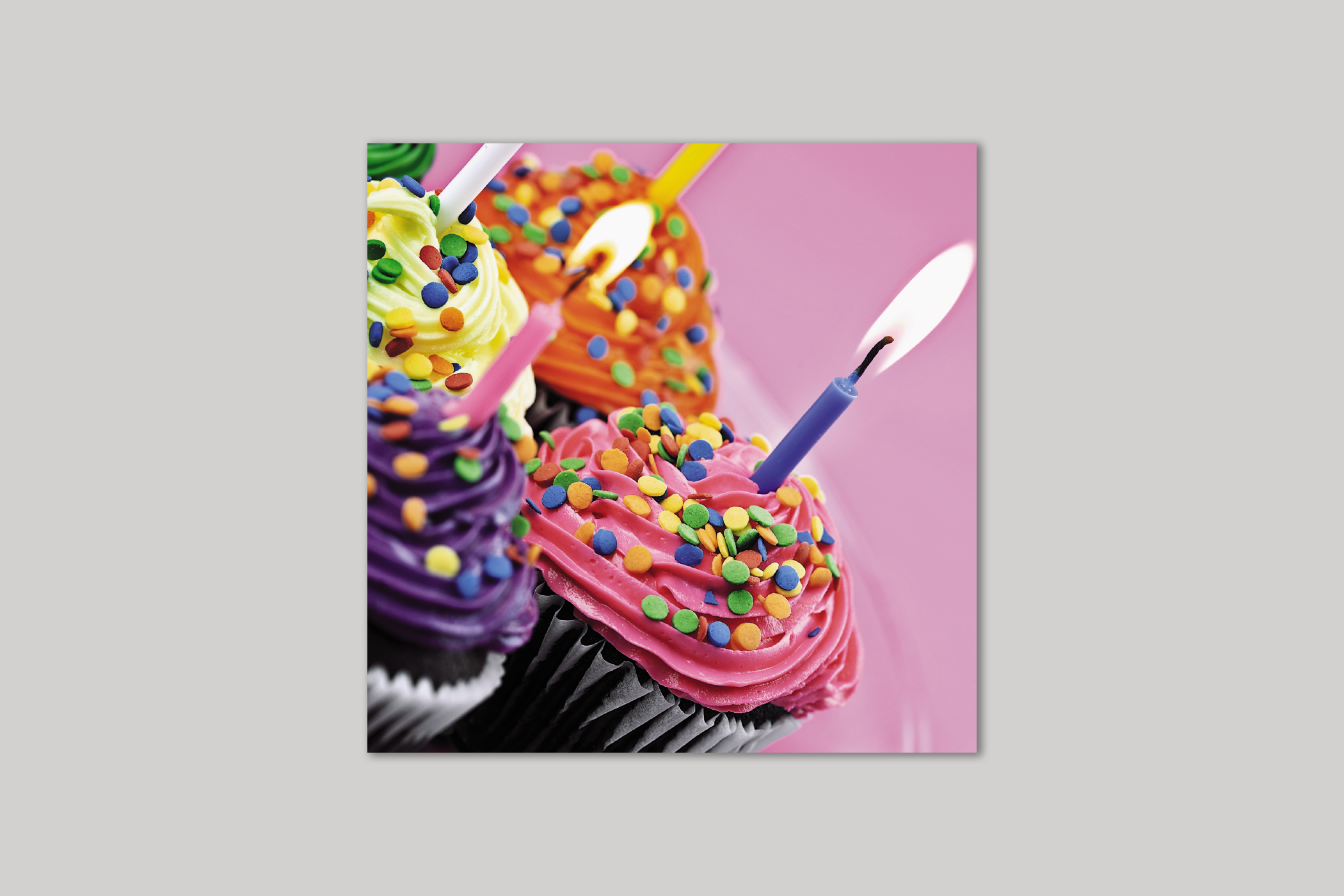 Birthday Cupcakes from Exposure range of photographic cards by Icon.