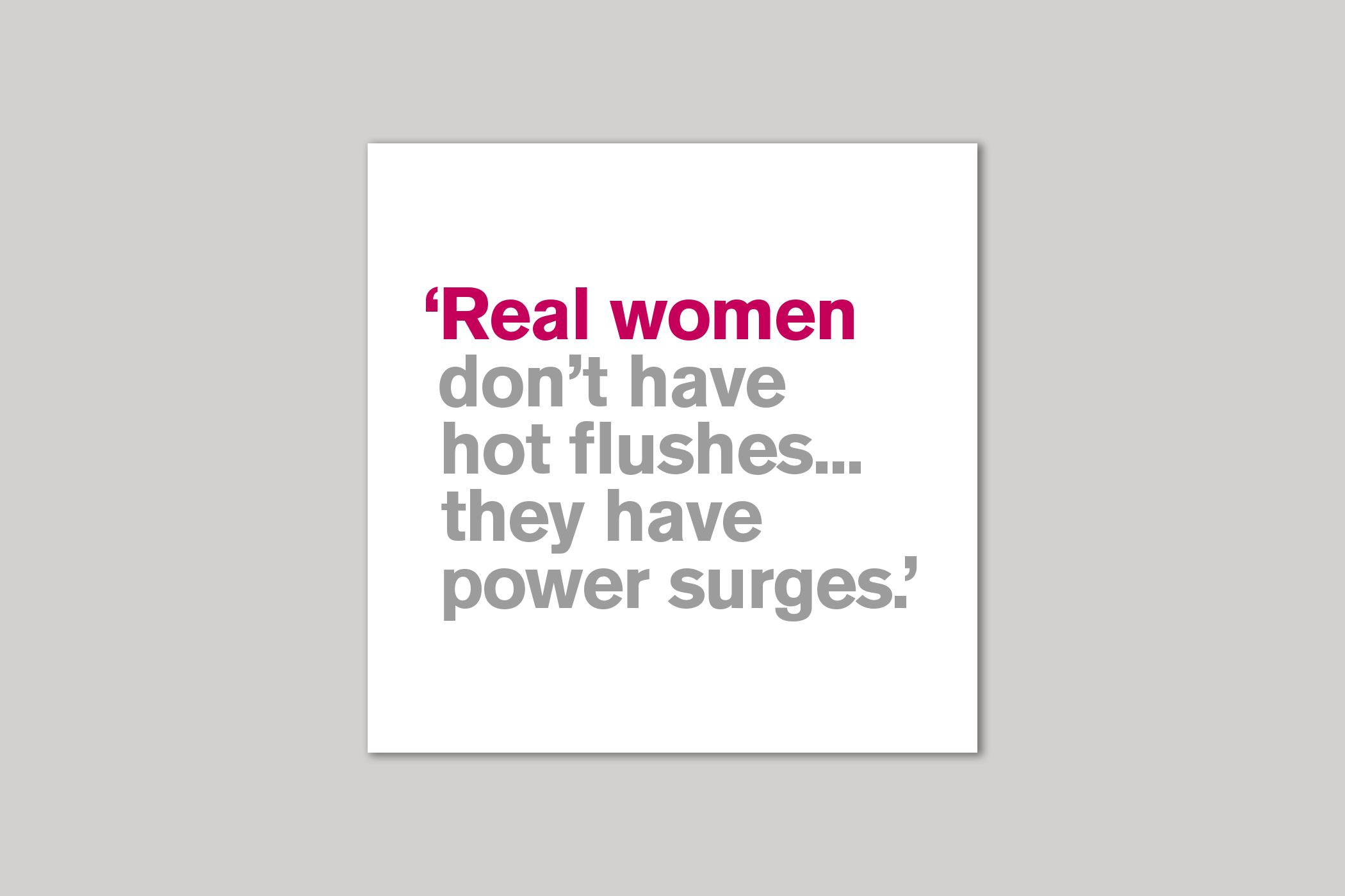 Real Women from Lyric range of quotation cards by Icon.